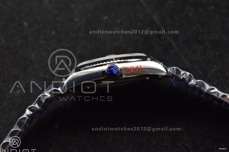 Best QF Diamond 904L Bracelet Comfortable (Gain Blue DayDate Edition Weight) Steel SS Dial vr3255 on 677 36 President V5 0806